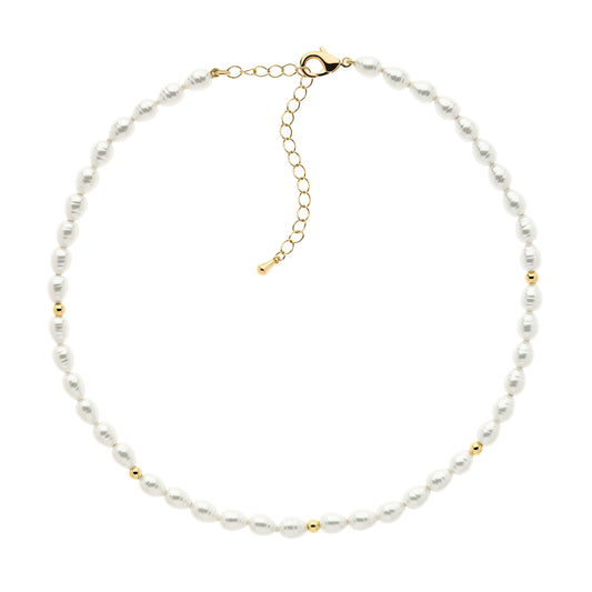 baroque pearl gold necklace