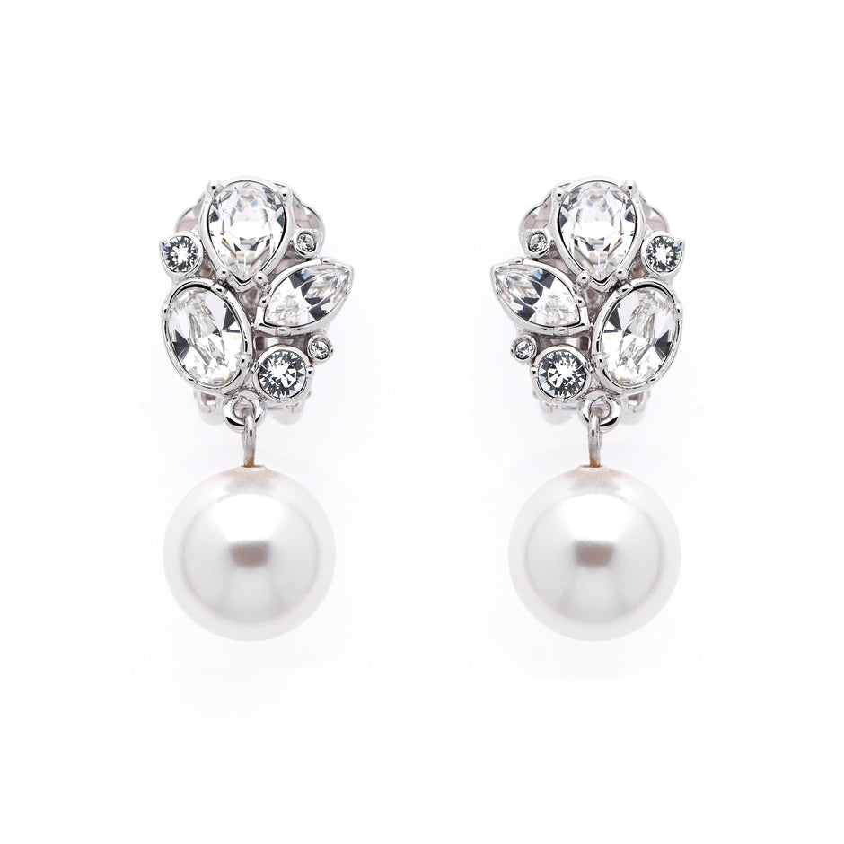 Platinum Clip Earrings – Emma Holland Jewellery