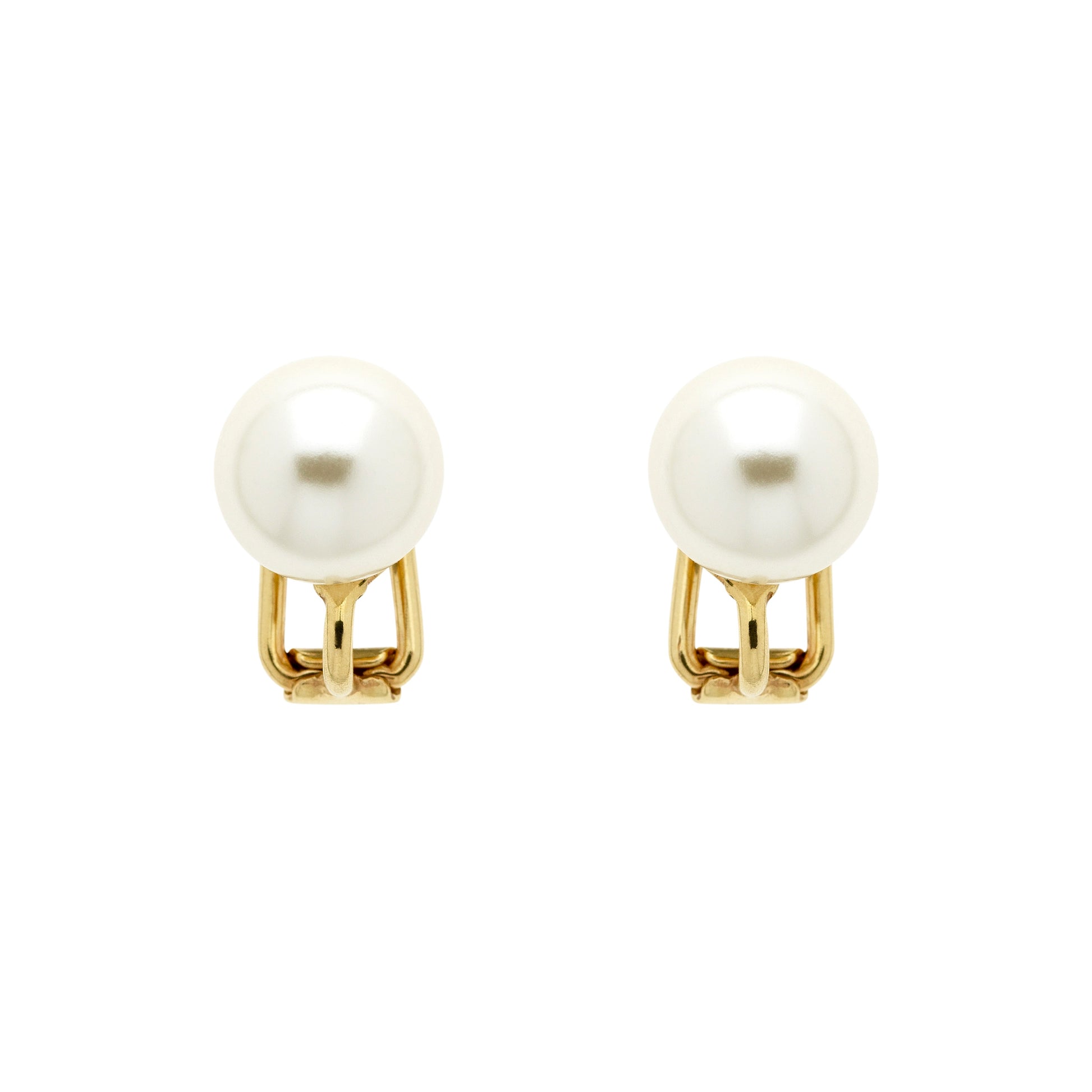 pearl clip on earrings