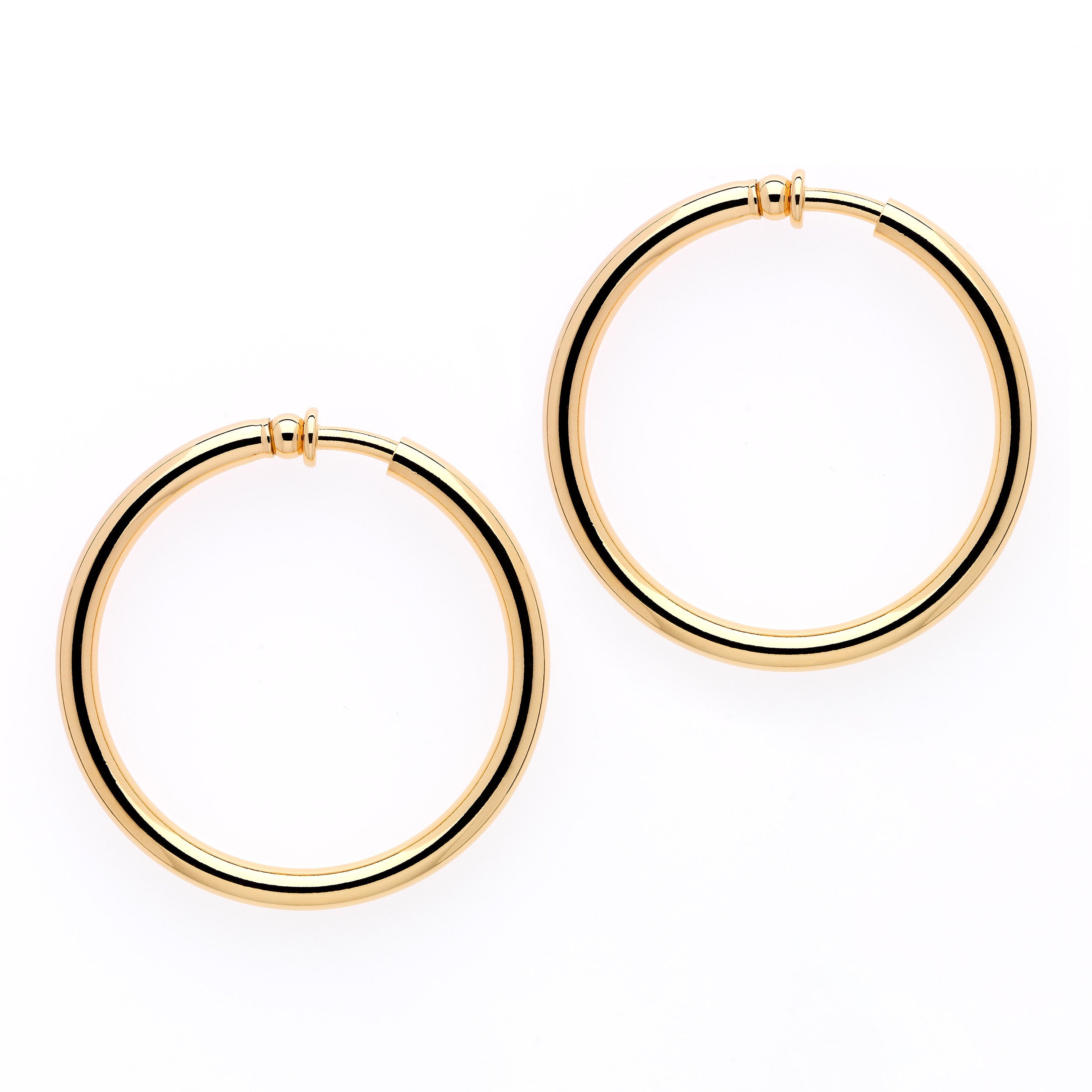 Large 40mm Clip on Hoop Earrings,gold Hoop Earrings,big Hoops Invisible Clip  on Earrings,non Pierced Earrings,comfortable Silver Hoops - Etsy